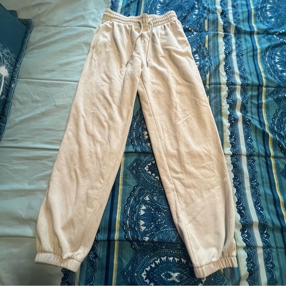 H&M Pants - H&M Cream Track Pants